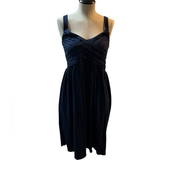 Brooklyn Industries Navy Blue Fit & Flare Dress Medium - Picture 2 of 8